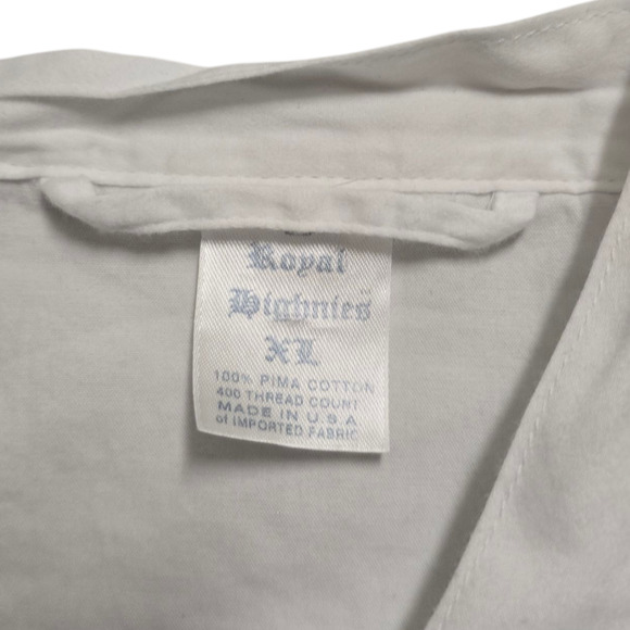 Royal Highnies 100% Pima Cotton White Robe with Crown Logo XL - Picture 5 of 7